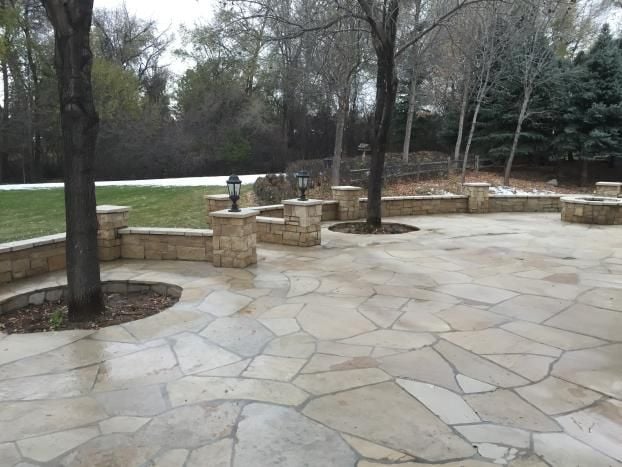 A recent landscaper job in the  area